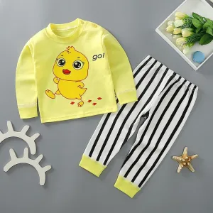 2-piece Cartoon Pattern Pajamas Sets for Children Boy