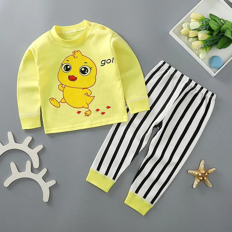 2-piece Cartoon Pattern Pajamas Sets for Children Boy