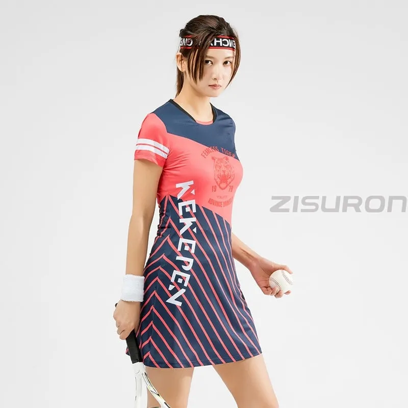 2 Piece Tennis badminton Table Tennis Squash Netball Women Girls Sports Dress With Shorts Gym workout Sportswear