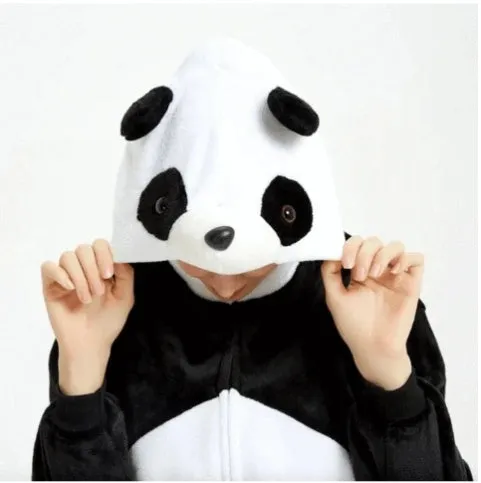 3D panda cartoon pajama girl