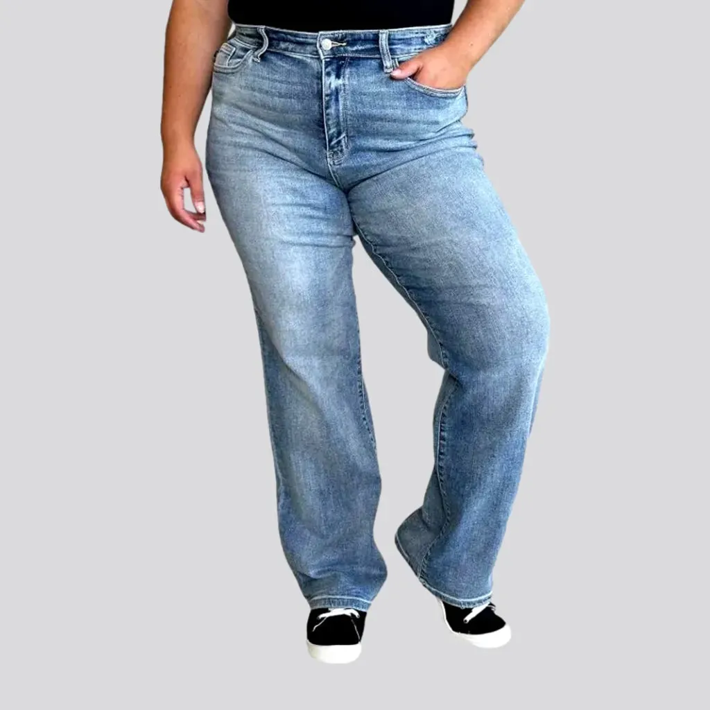 90s whiskered jeans
 for women