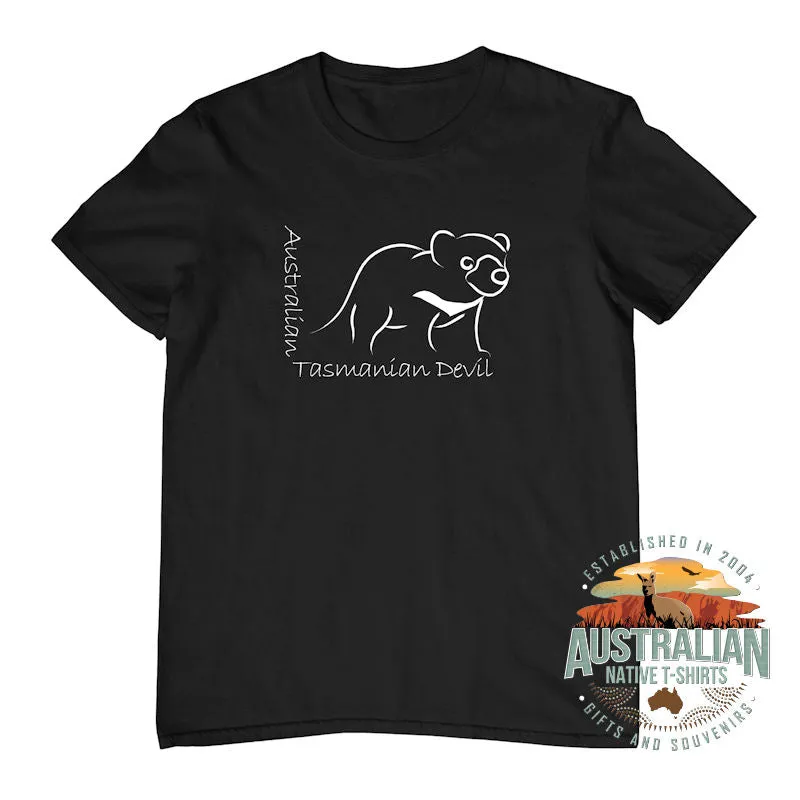 Australian Tasmanian Devil Childrens T-Shirt (Colour Choices)