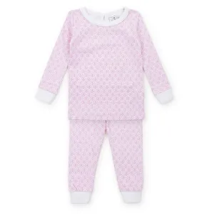 Ava Pajamas Set - Scalloped in Pink