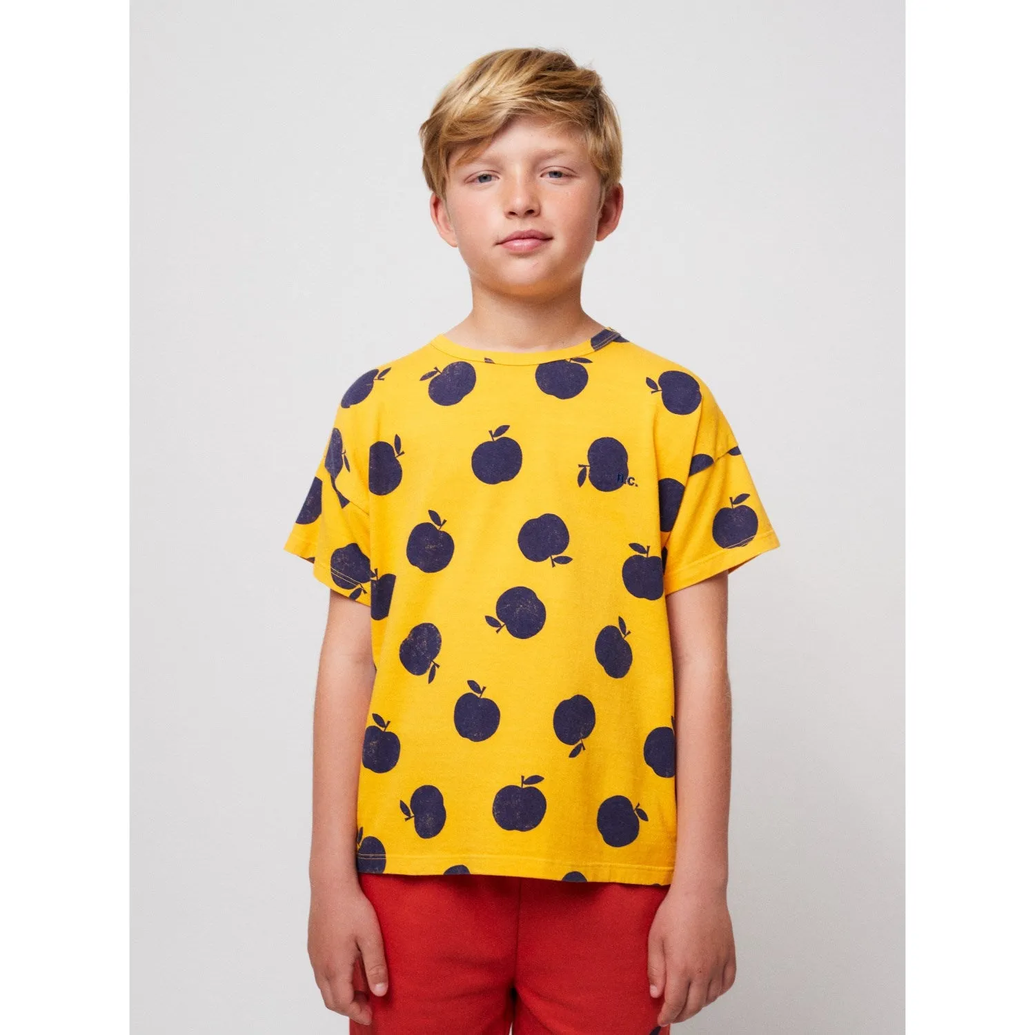 Bobo Choses Light Yellow Poma All Over Yellow T-Shirt