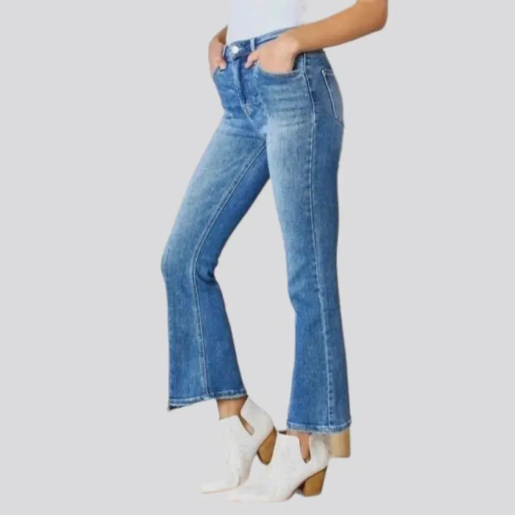 Bootcut women's light-wash jeans