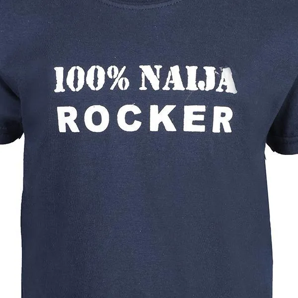 BOYS 100% NAIJA ROCK T-SHIRT - BLUE