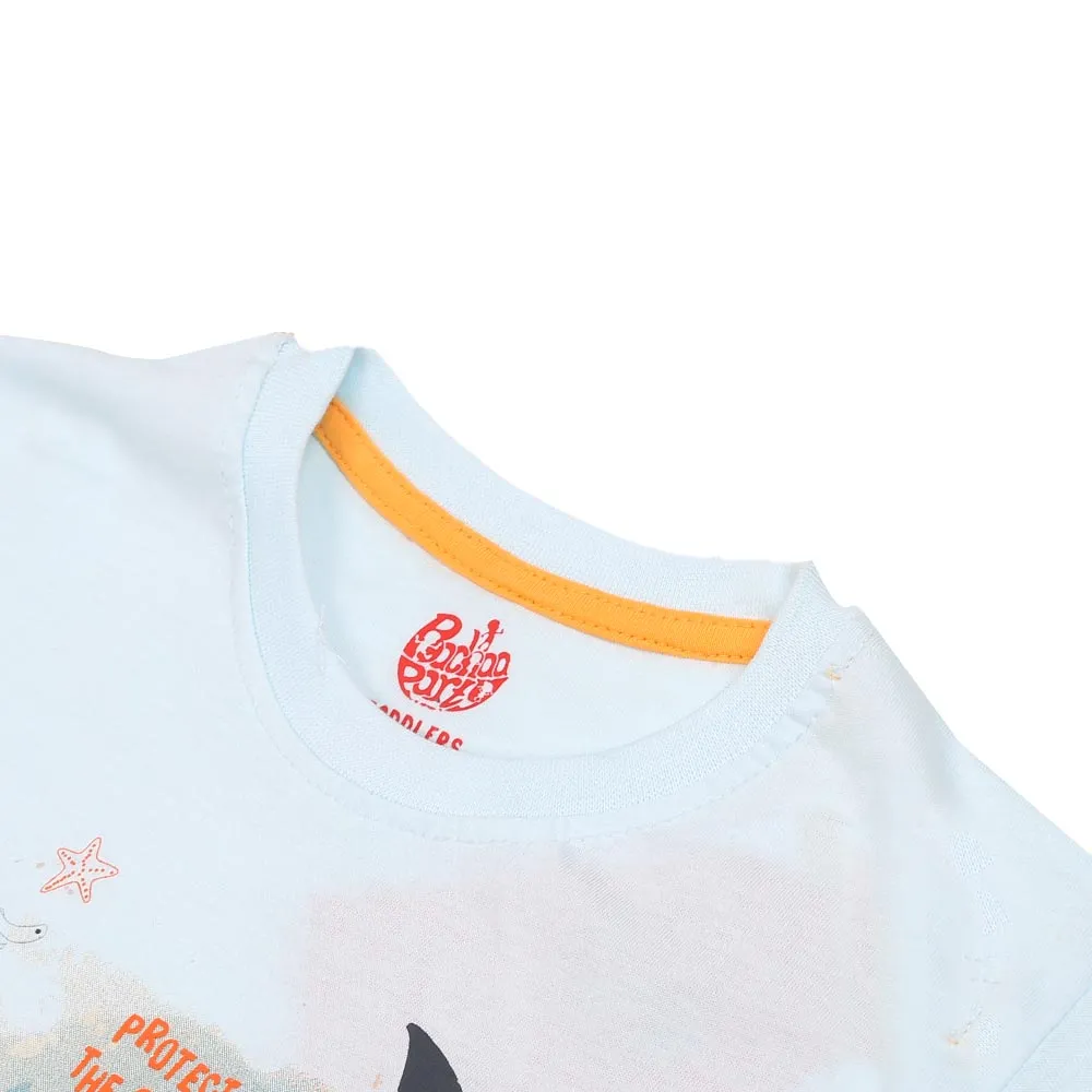 Boys T-shirt Ocean Reef - Light Blue