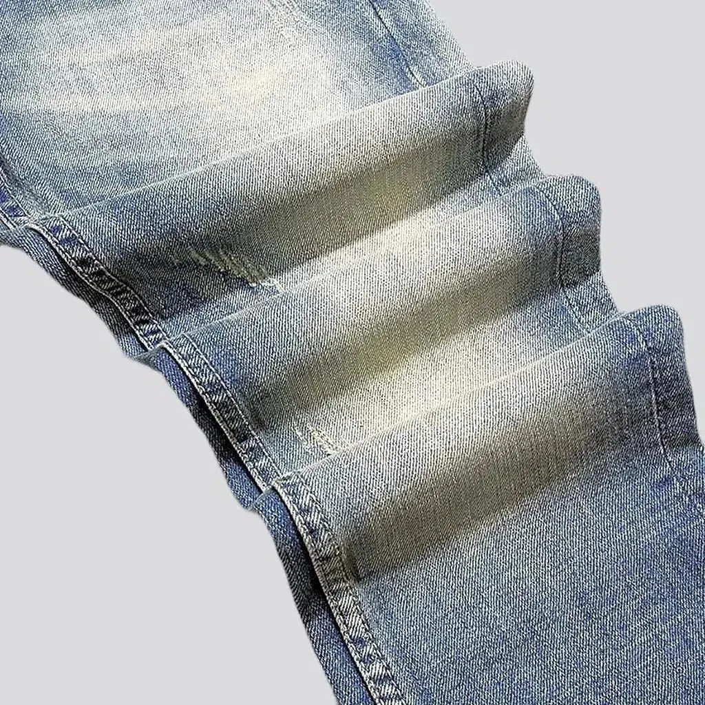 Casual whiskered jeans
 for men