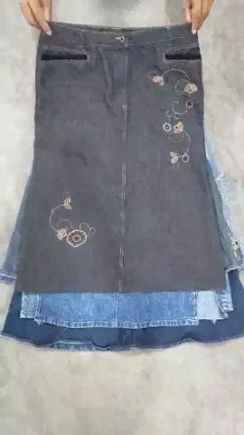 CR1489  Y2K Denim Skirts / Denim Long Skirts - 15 Pcs