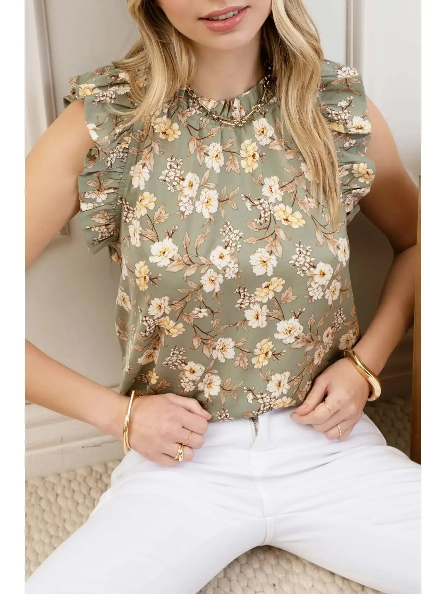 Debra Floral Print Blouse