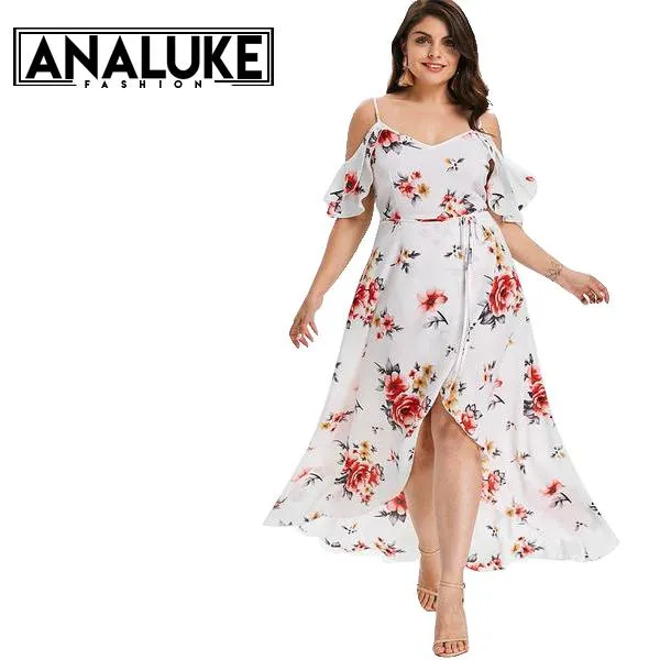 Half Sleeves Floral Print Dresses