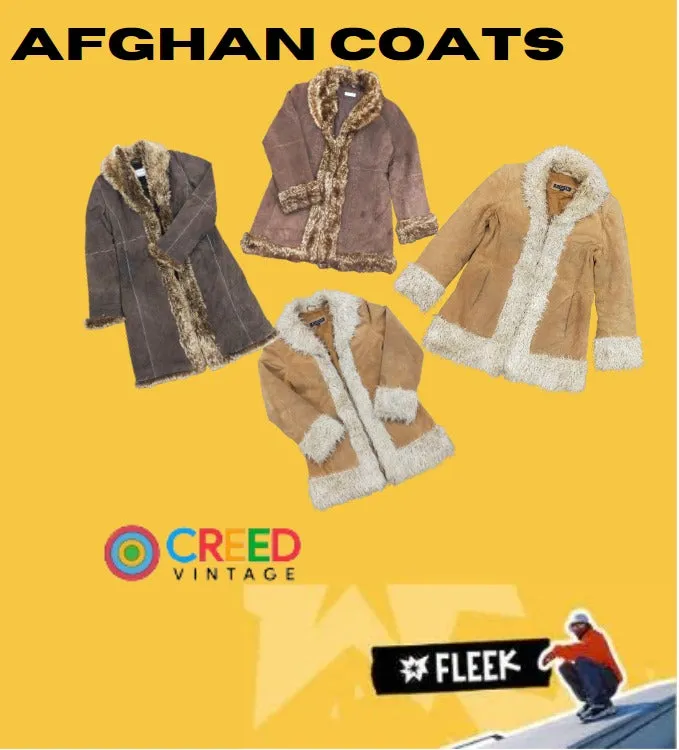 HE107 Mix Afghan Coats for Winter - 08 Pcs