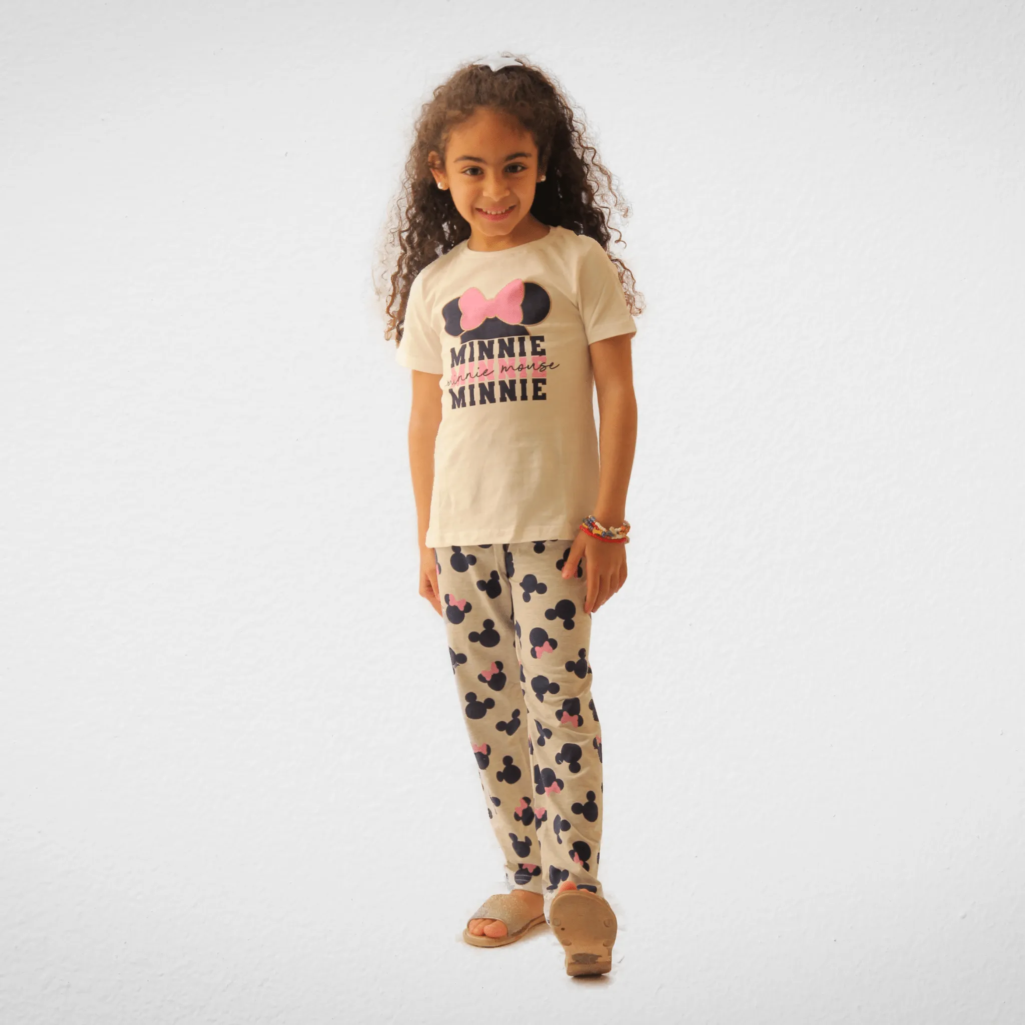 Kids Pajama - "Minnie" - White