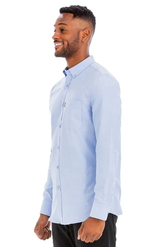 LONG SLEEVE BUTTON UP SHIRT