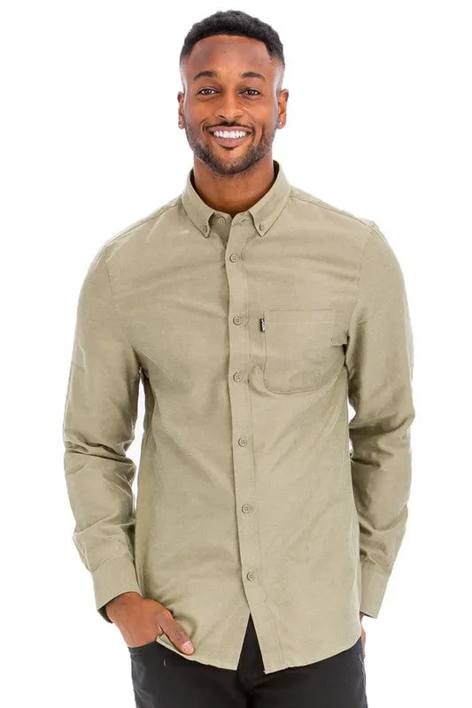 LONG SLEEVE BUTTON UP SHIRT