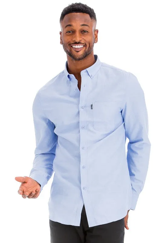 LONG SLEEVE BUTTON UP SHIRT