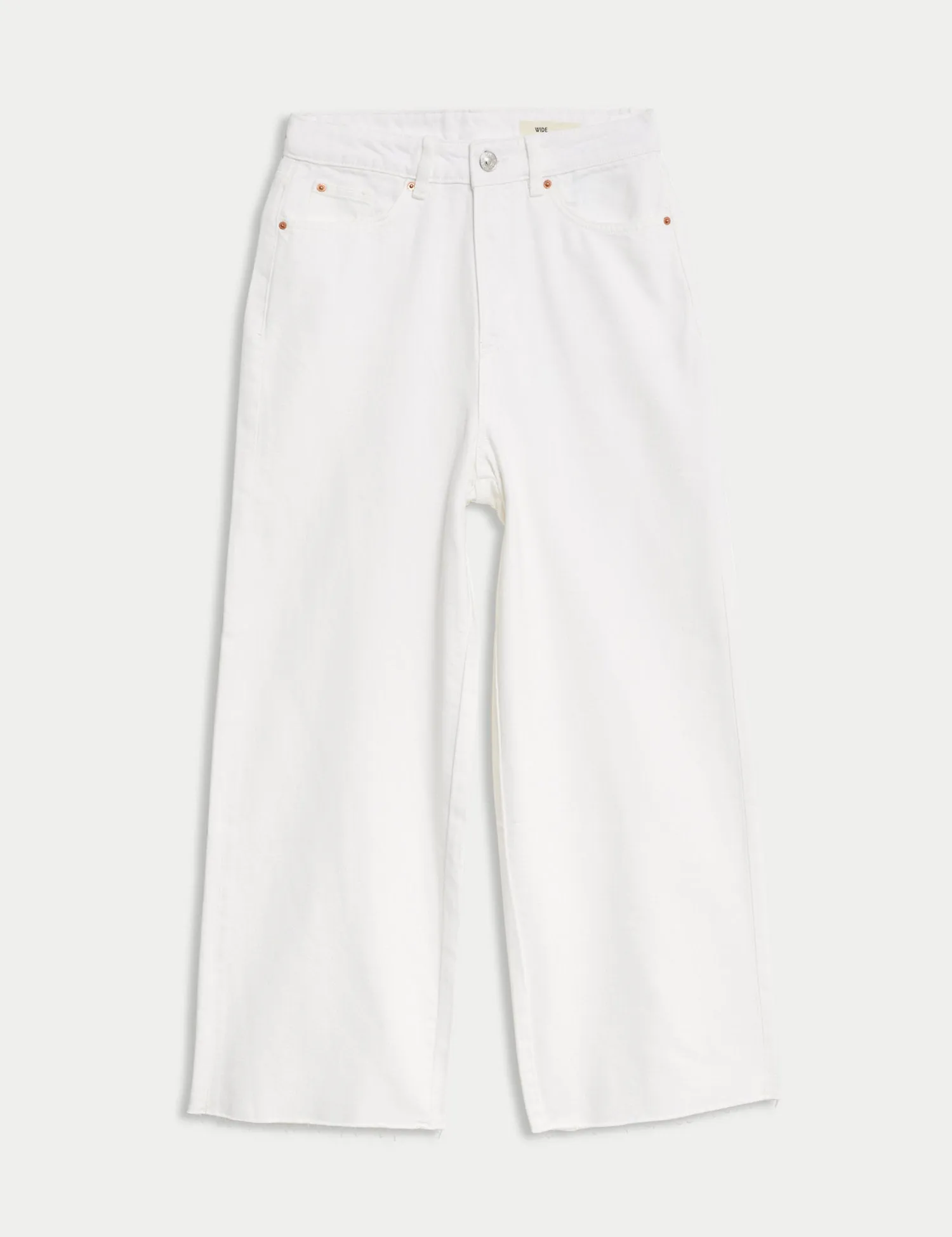 Lyocell™ Blend High Waisted Wide Leg Jeans