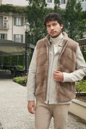 Male fur vest