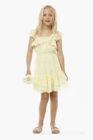 Marlo Rosie Girls Dress - Lemon