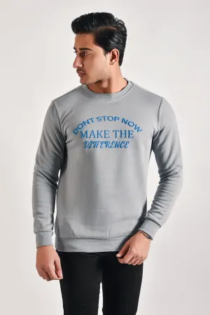 Men Grey Comfort Sweat Shirt