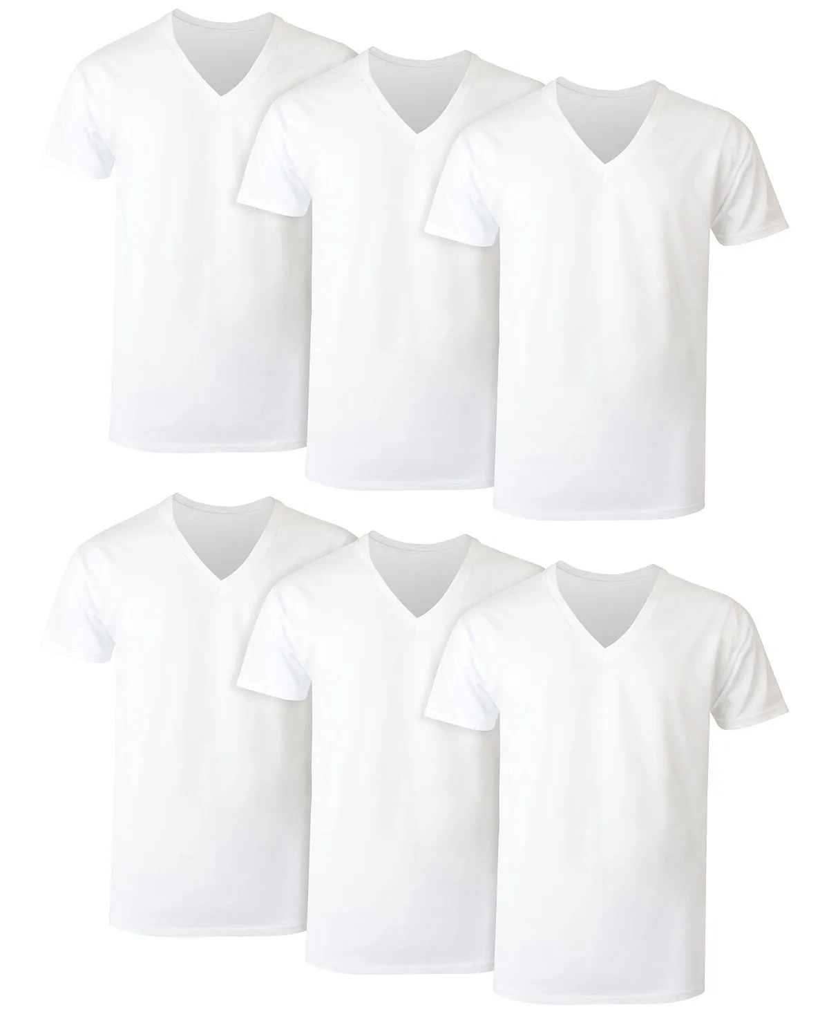 Men's Ultimate 6 pcs. Hanes V-Neck T-Shirts