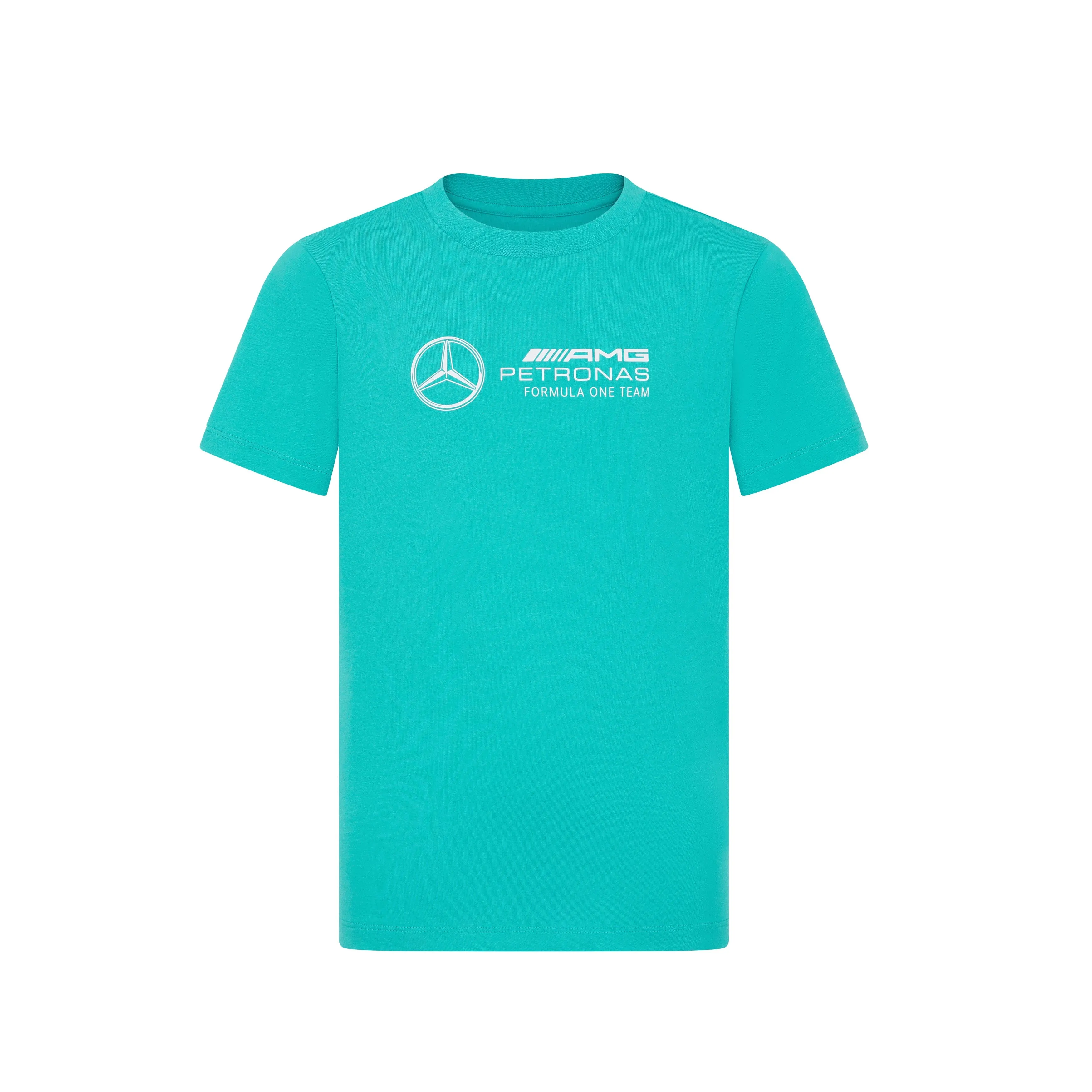 Mercedes Benz AMG Petronas F1 Kids Large Logo T-Shirt -Youth Green