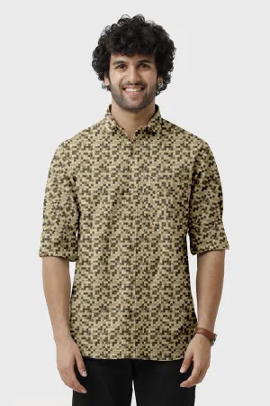 Miami - Yellow Printed Casual Shirts for Men | Ariser