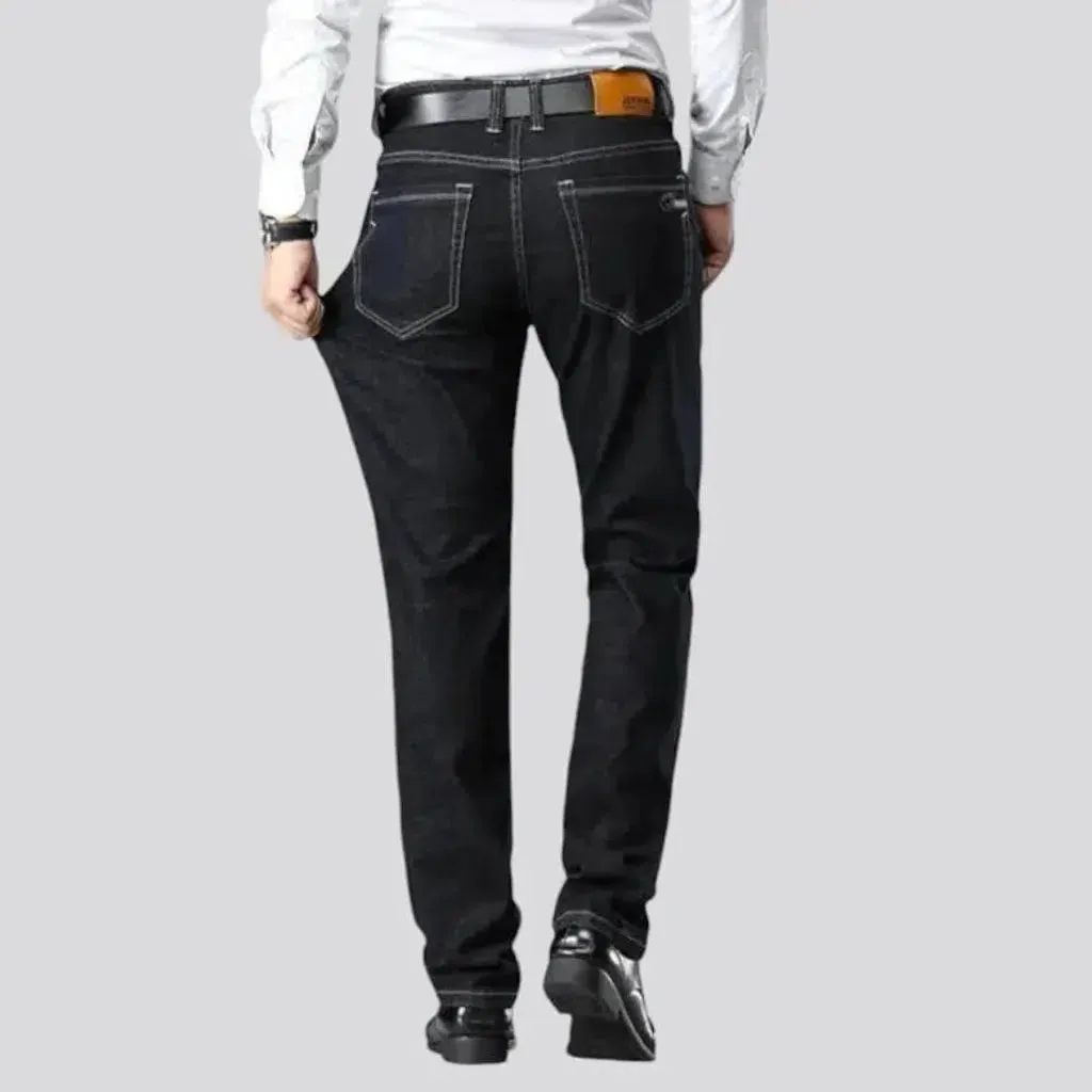 Mid-waist tapered jeans
 for men