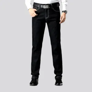 Mid-waist tapered jeans
 for men