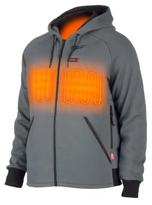 Milwaukee 306G-21-L Heated Hoodie, L, Men's, Gray, Regular Fit :EA: QUANTITY: 1