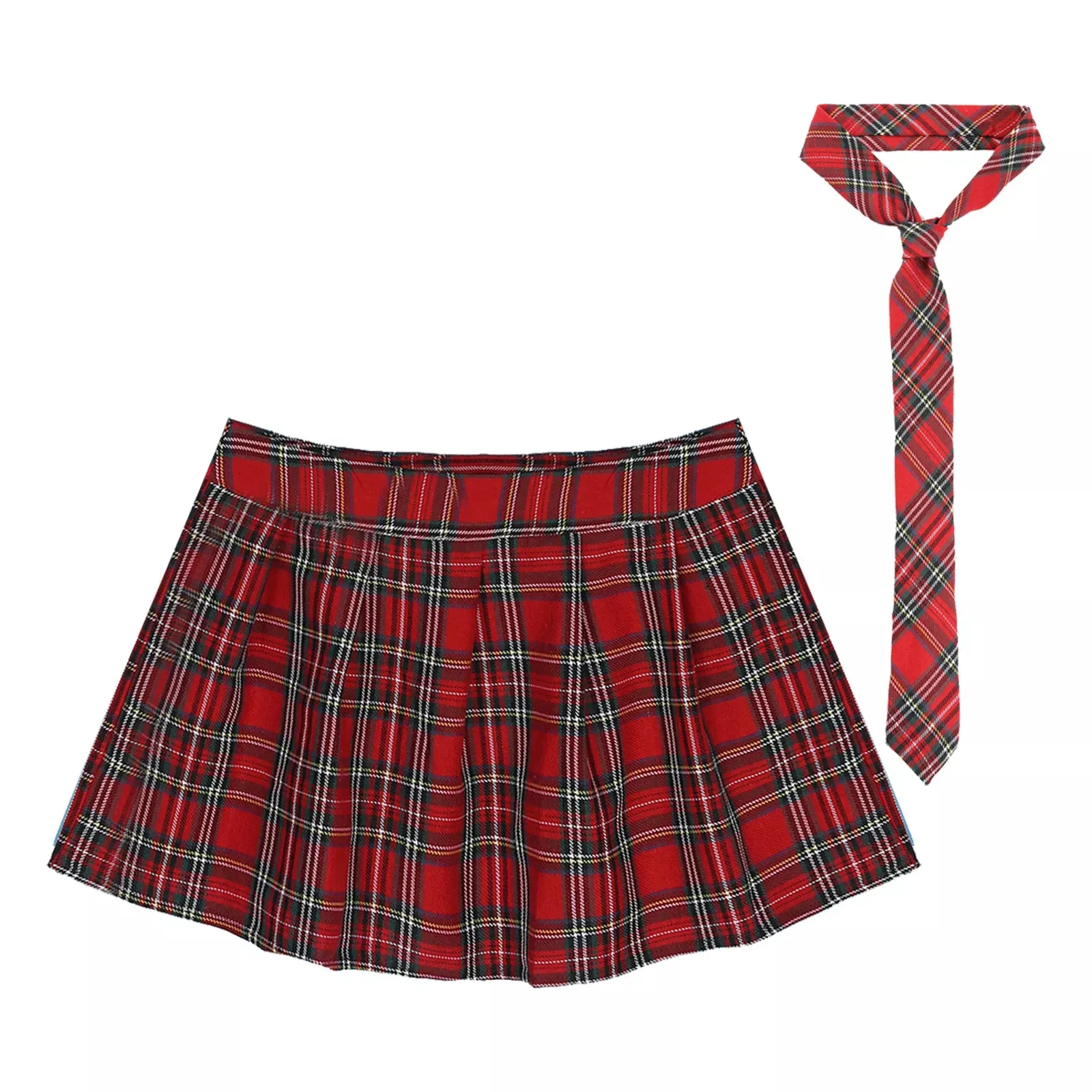 Mini Skirt   Necktie Set