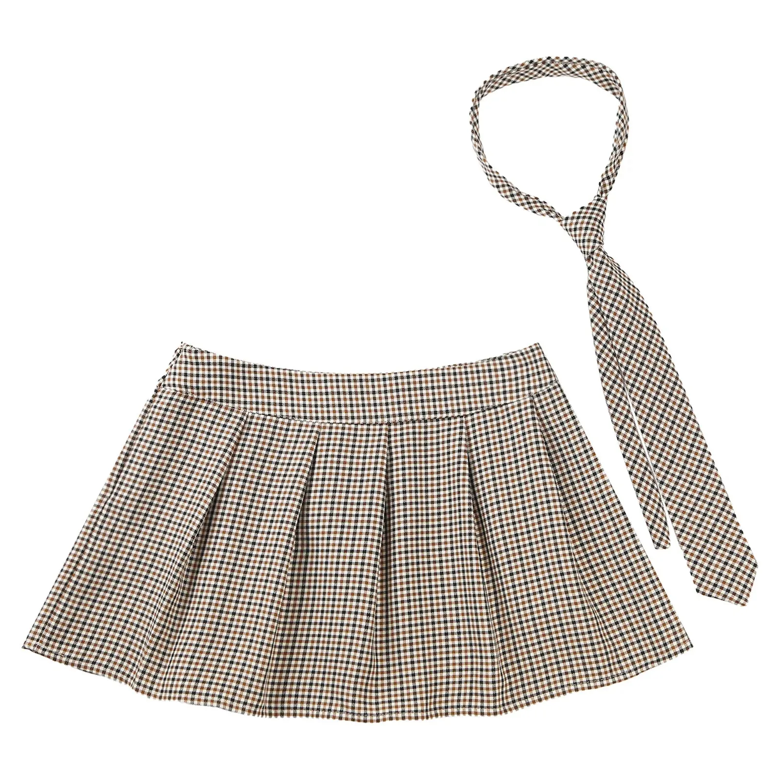 Mini Skirt   Necktie Set