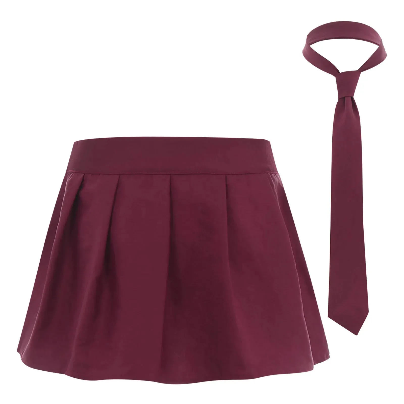 Mini Skirt   Necktie Set