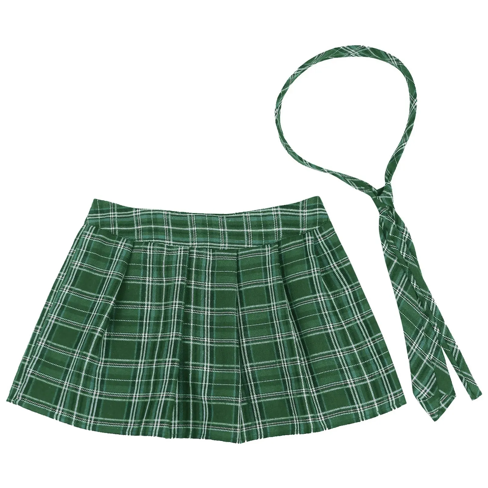 Mini Skirt   Necktie Set