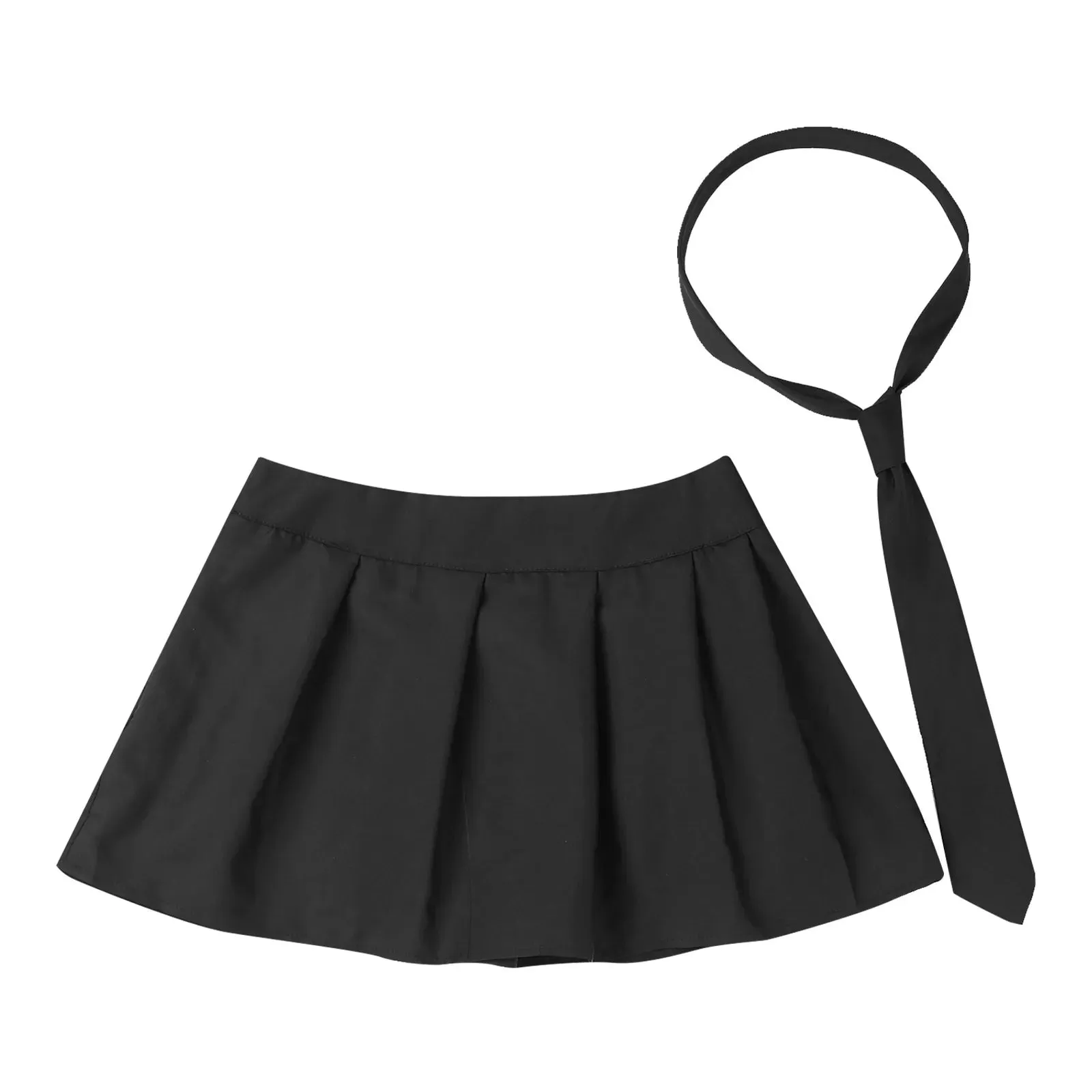 Mini Skirt   Necktie Set