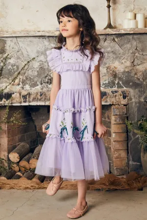 Nellystella Julianna Girls Dress - Purple Haze