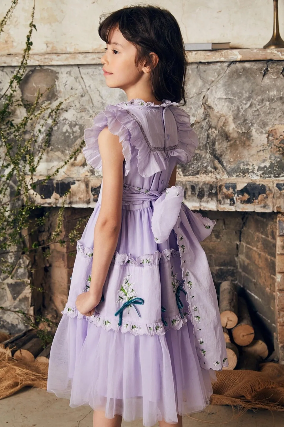 Nellystella Julianna Girls Dress - Purple Haze