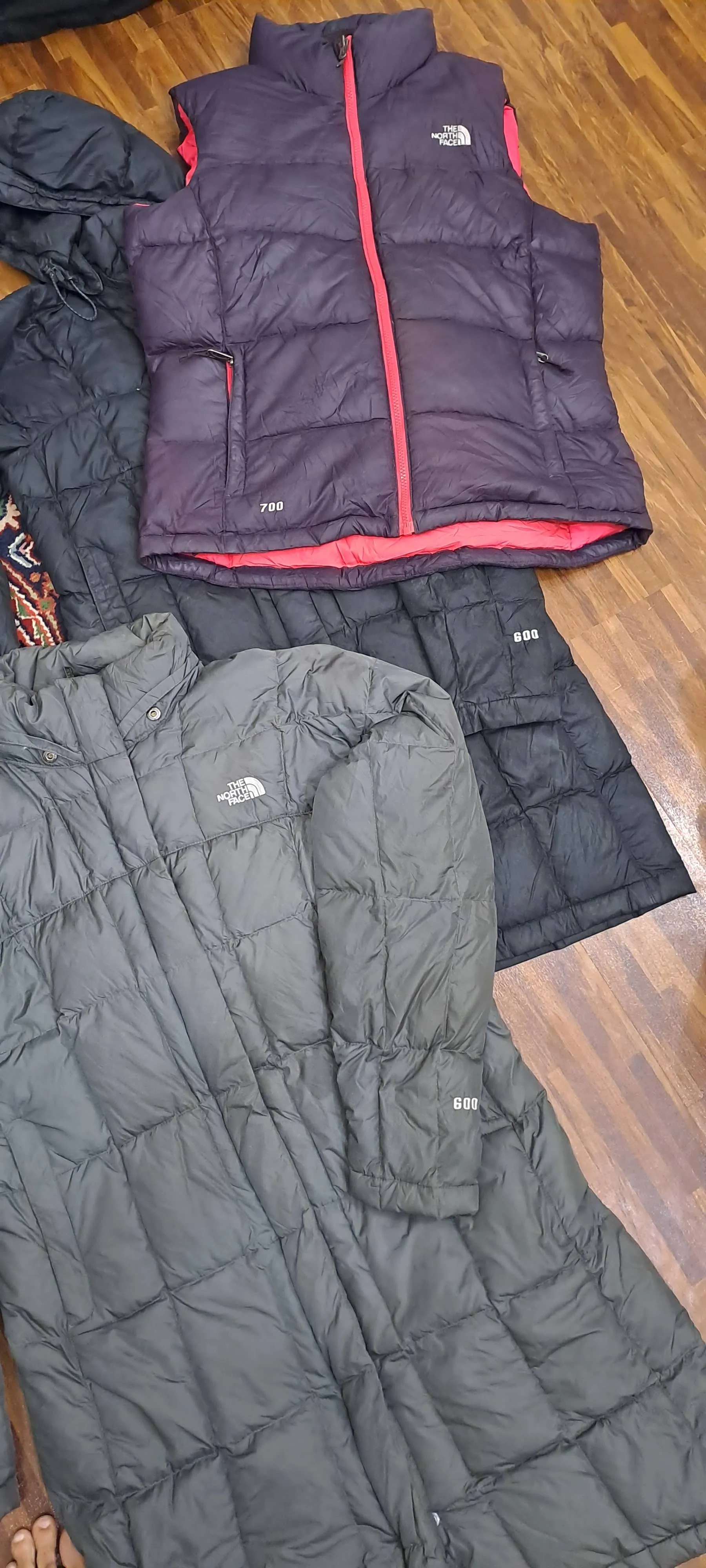 North face puffer jackets