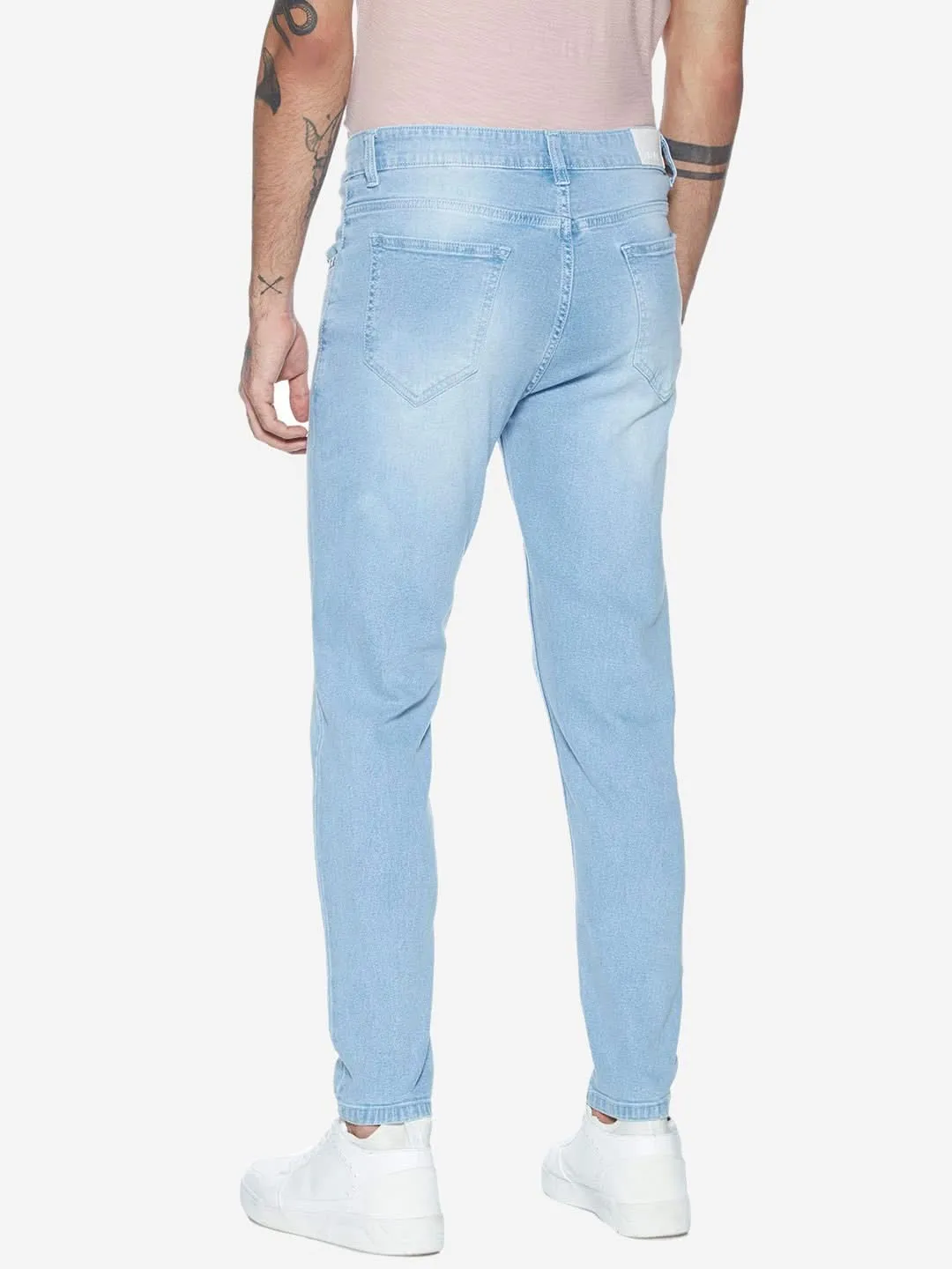 Nuon Light Blue Carrot Fit Rodeo Jeans