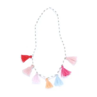 Peppercorn Kids Multi-Color Tassel Necklace