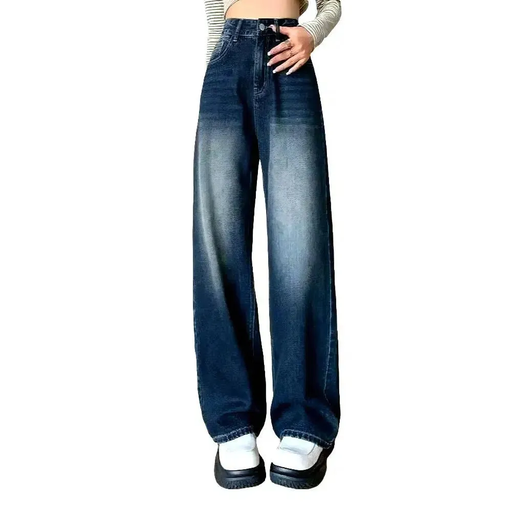 Sanded vintage jeans
 for women