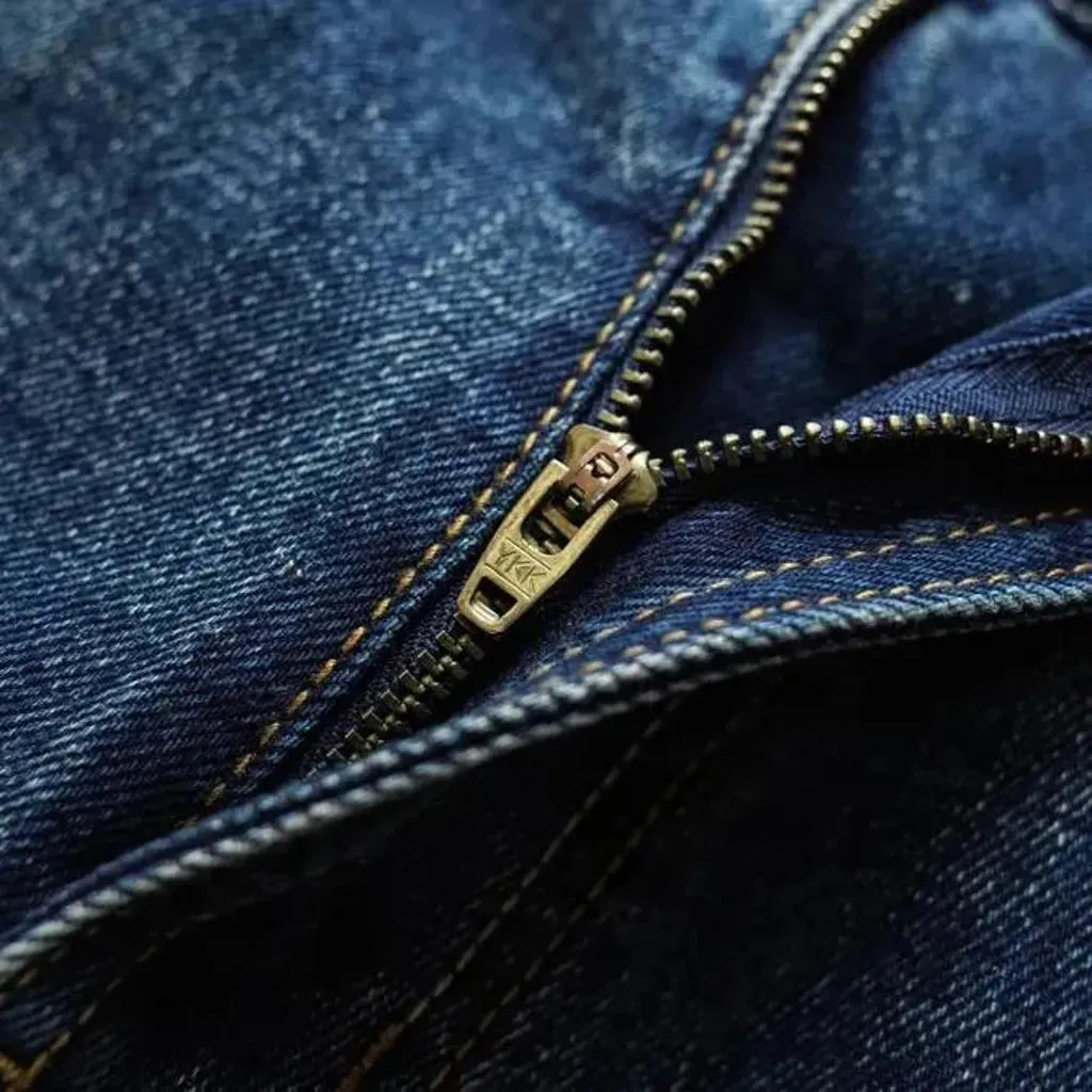 Selvedge high-waist jeans
 for men