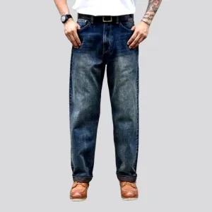 Selvedge high-waist jeans
 for men