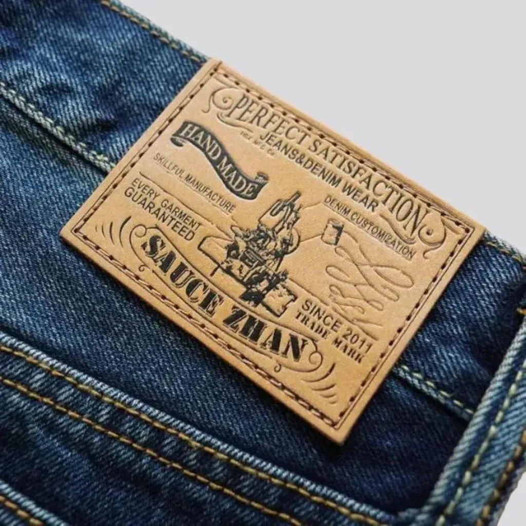 Selvedge high-waist jeans
 for men