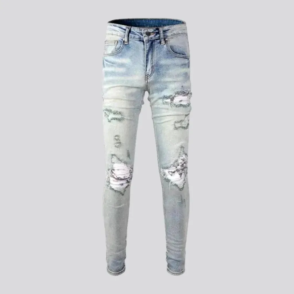 Skinny grunge jeans
 for men