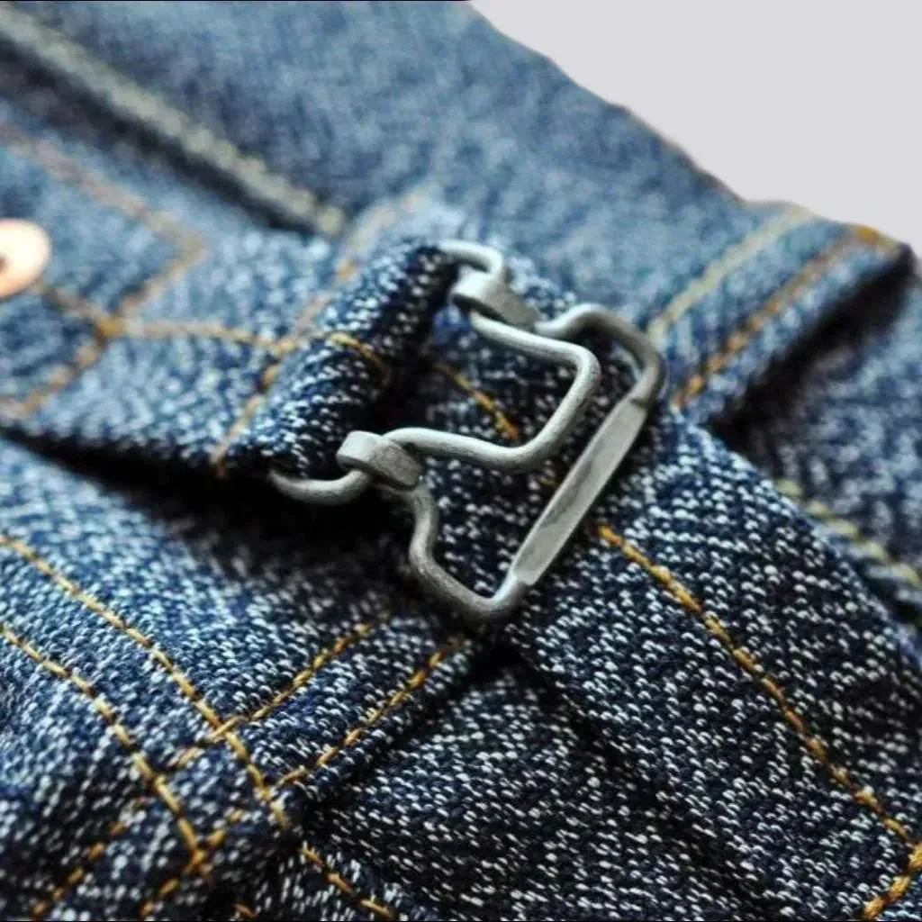 Straight high-quality men's selvedge jeans