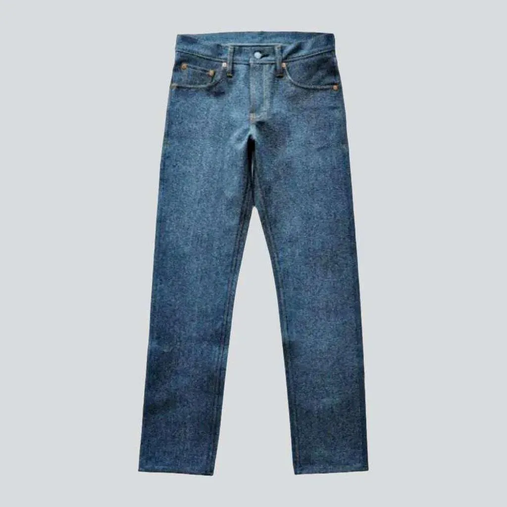 Straight high-quality men's selvedge jeans