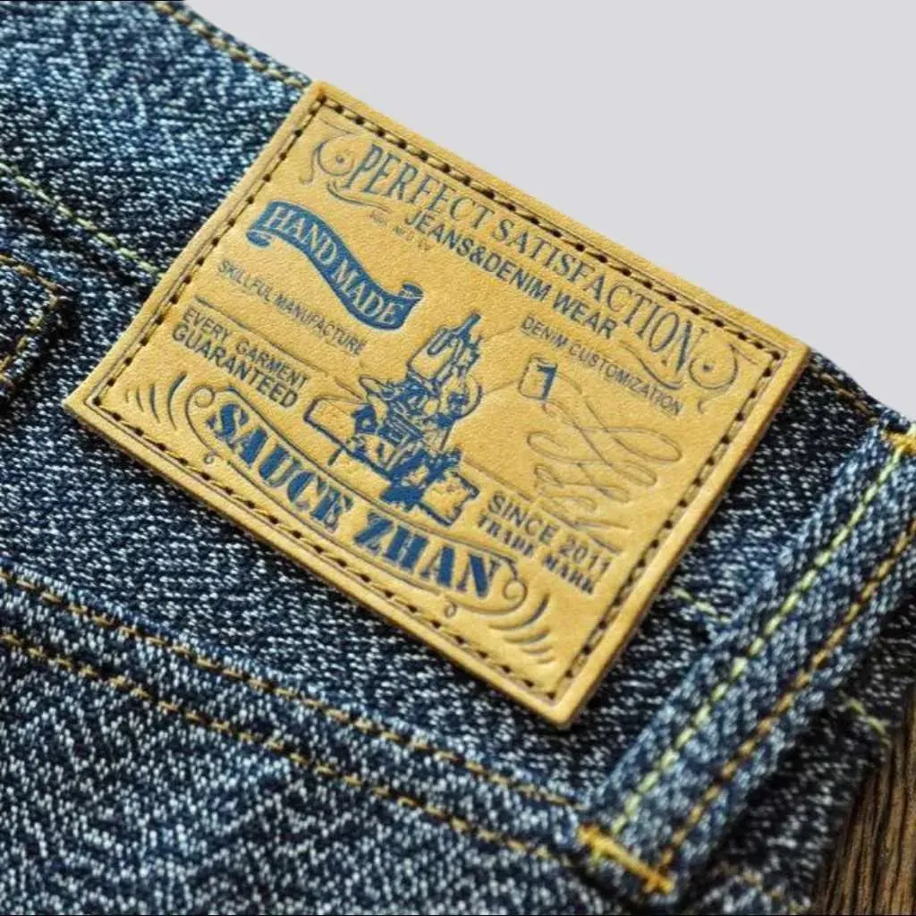 Straight high-quality men's selvedge jeans