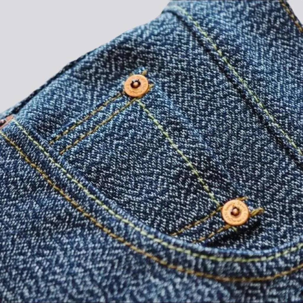 Straight high-quality men's selvedge jeans