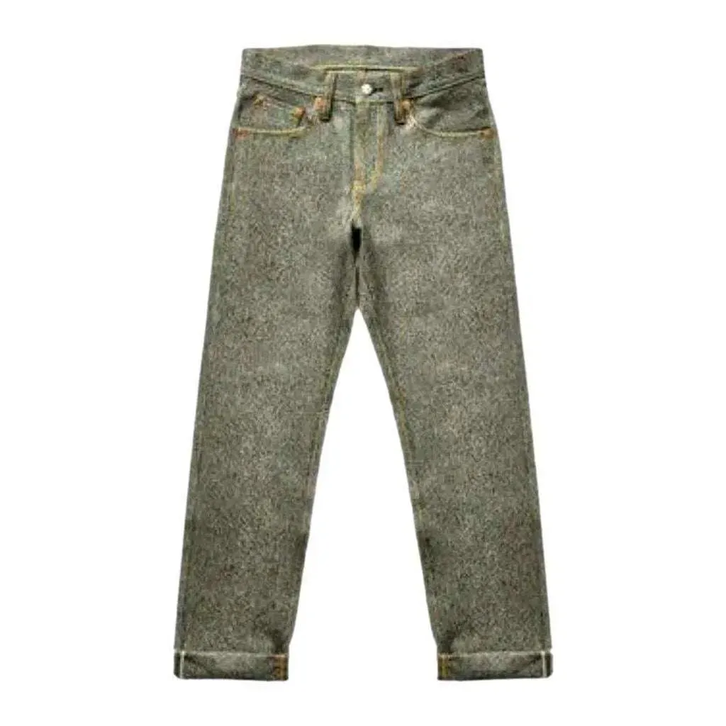 Straight high-quality men's selvedge jeans